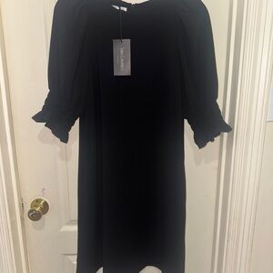 Sara Campbell Elegant Black Long Sleeve Dress
